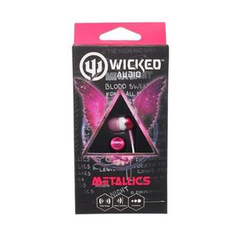 Wicked Audio WI-1903 Metallics Earbuds WI1903 Pink /GENUINE  