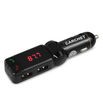 WiseBuy CARCHET Bluetooth Handsfree Car Kit MP3 FM Dual USB Charger for Smart Phone (Intl)  