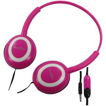 Yumoto Headset / Headphone HD Super Bass Sound With Mic Call - Pink  