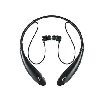 ZHENGQI Halter 4.0 Binaural Stereo-Ear Sport Bluetooth Headset (Black) (Intl)  