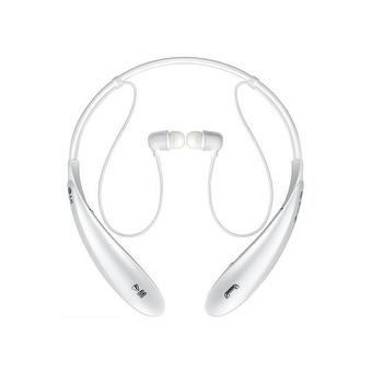 ZHENGQI Halter Bluetooth Headset 4.0 Binaural Stereo-Ear Sport Headset (White) (Intl)  