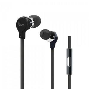 iLUV IEP374 Twisted Taffy Premium Earphone - Black / Hitam