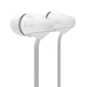 iLuv Peppermint Talk Stereo Earphones With Mic and Remote White