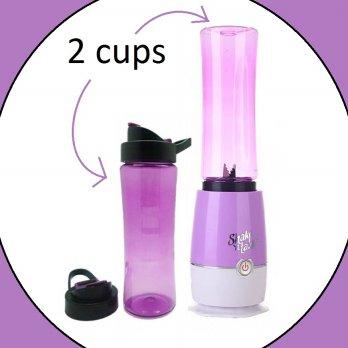 [2cup] shake and take generasi 3 color warna warni 2 tabung gelas [WARNA HIJAU]