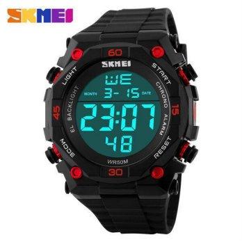 [SKMEI] jam tangan pria original skmei dg1130 merah hitam