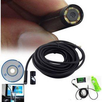 [globalbuy] 2M 6 LED 7mm Lens IP67 USB Android Endoscope Borescope Tube Snake Camera For A/2941087