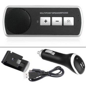 [globalbuy] Bluetooth Car Kit Hands Free Speaker Phone Car Handsfree Bluetooth call/2963629