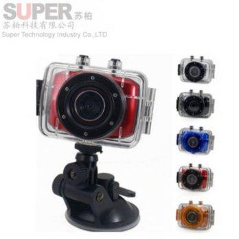 [globalbuy] F5 2 Touch Screen 720P HD Mini Action Cam Waterproof 20M Sport DV DVR Helmet C/1554791