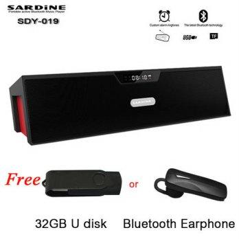 [globalbuy] Free Bluetooth Earphone Portable HIFI Wireless Sardine Bluetooth Speaker 10W B/1435741