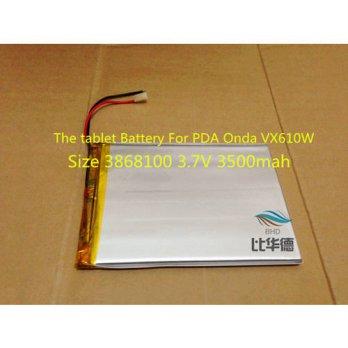 [globalbuy] Free Shipping Size 3868100 3.7V 3500mah The tablet Battery For PDA Onda VX610W/2960879