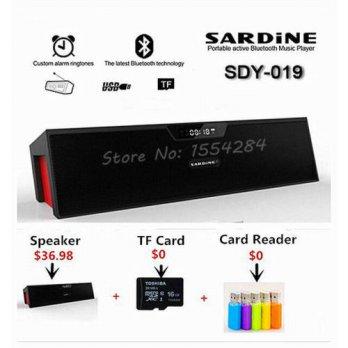 [globalbuy] GET 16G TF card FREENizhi SDY-019 Sardine Best HIFI Bluetooth Speaker with FM /793505