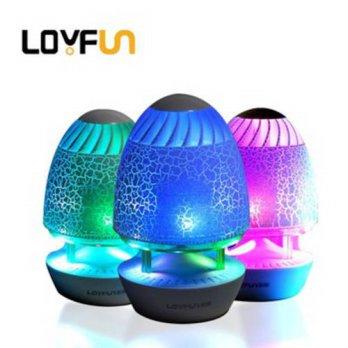 [globalbuy] LOYFUN LF-I80 LED Shine Light Audio Mini Portable Subwoofer Speaker 3D Dual Ch/1724781