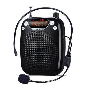 [globalbuy] Mini voice Amplifier with USB TF Card Slot MP3 FM radio mobile microphone for /2962618