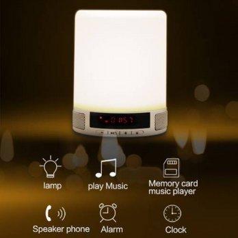 [globalbuy] NEW LED Lamp Smart Bluetooth Speaker LED Alarm Clock, Hands-Free Calling/ TF C/2523121