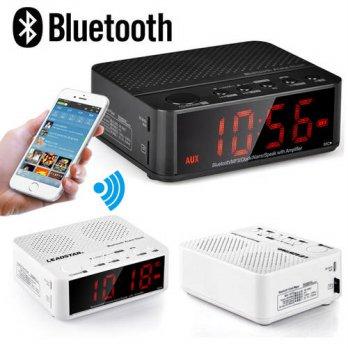 [globalbuy] Wireless Bluetooth Alarm Clock Portable Car stereo HIFI Mini portable Speaker /2622352