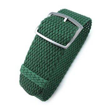 [macyskorea] 20mm MiLTAT Perlon Watch Strap, Braided Nylon Green, Sandblasted Ladder Lock /9776091