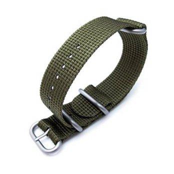 [macyskorea] 20mm Zulu Watch Band, MiLTAT 3 Rings 3D woven nylon armband, Military Green, /9776208