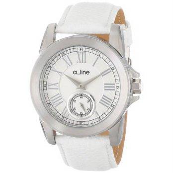 [macyskorea] A_line a_line Womens AL-80022-02-WH Amare Stainless Steel Watch with Leather /9776496