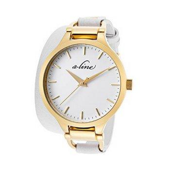 [macyskorea] A_line a_line Womens AL-80027-YG-02-WHT Gemini Stainless Steel Watch wit/9954133