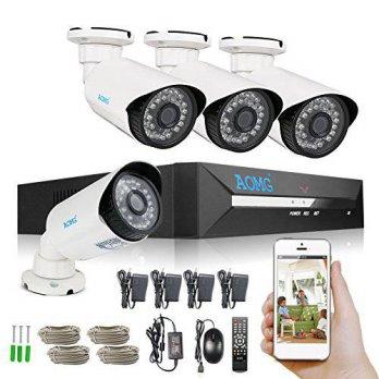 [macyskorea] AOMG 8CH 1080P HD NVR Security Camera System with 4 Weatherproof 720P IP Secu/9513051