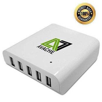 [macyskorea] AVACHE Portable Multi Port USB Charger - Superfast Intelligent 5-port 40w Cha/9194884