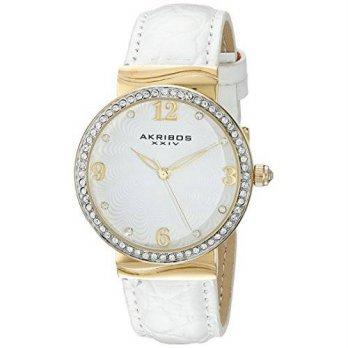 [macyskorea] Akribos XXIV Womens AK829WTG Analog Display Japanese Quartz White Watch/9953815