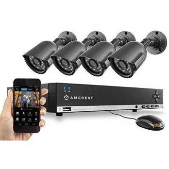 [macyskorea] Amcrest 960H Video Security System Four 800+TVL Weatherproof Cameras, 65ft Ni/9104528