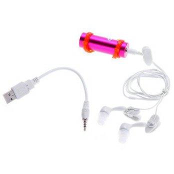 [macyskorea] Andoer 4GB Swimming Diving Water Waterproof MP3 Player FM Radio Earphone Pink/5016067