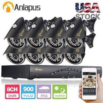 [macyskorea] Anlapus H.264 8ch Surveillance Security Camera System 2d1 DVR with 8 Night Vi/9514038