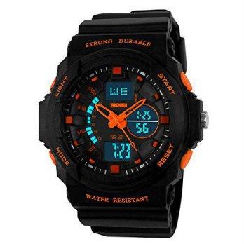 [macyskorea] Aposon Mens Dual Time Outdoor Digital Analog Quartz Waterproof Wrist Sport Wa/9528397