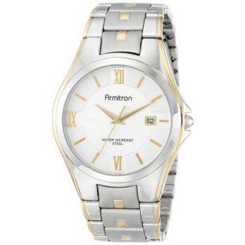 [macyskorea] Armitron Mens 20/4413SVTT Two-Tone Bracelet and Silver Dial Dress Watch/9951496