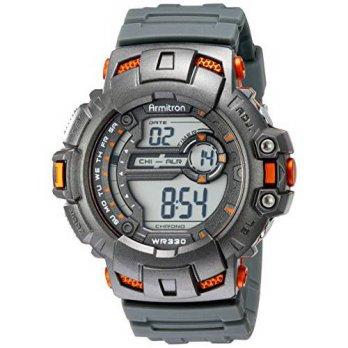 [macyskorea] Armitron Sport Mens 40/8348ORG Orange-Accented Digital Chronograph Grey /9952109