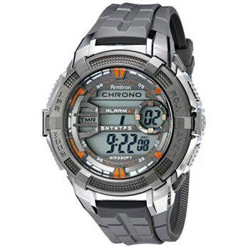 [macyskorea] Armitron Sport Mens 40/8350GRY Orange-Accented Digital Chronograph Watch/9951543