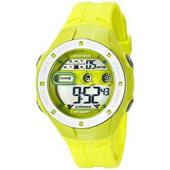 [macyskorea] Armitron Sport Womens 45/7067LGN Digital Chronograph Lime Green Resin Strap W/9529036