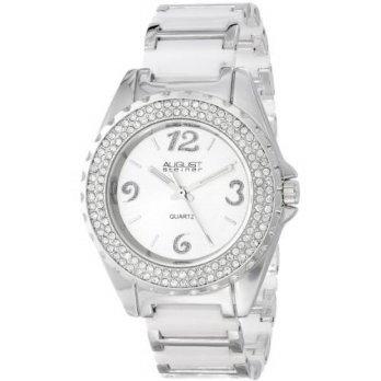 [macyskorea] August Steiner Womens AS8036WT Quartz Crystal Ceramic Bracelet Watch/9953772