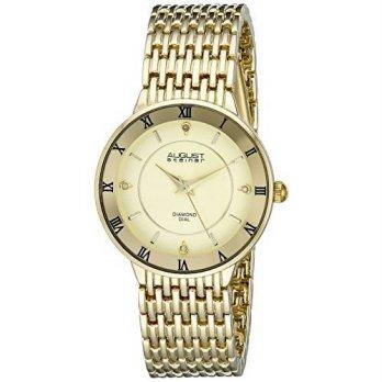 [macyskorea] August Steiner Womens AS8178YG Analog Display Japanese Quartz Gold Watch/9952050