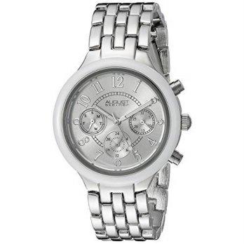 [macyskorea] August Steiner Womens ASA839WT Swiss Quartz Multifunction Ceramic Bezel /9952924