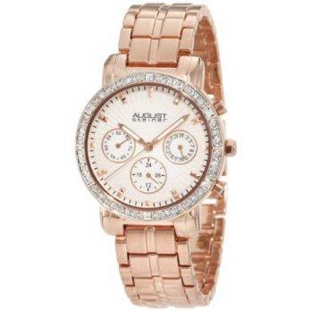 [macyskorea] August Steiner Womens ASA841RG Swiss Quartz Multifunction Crystal Watch/9953818