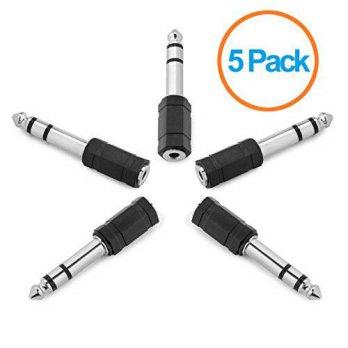 [macyskorea] Aurum Cables 5-pack High Quality 6.35mm Male to 3.5mm Female Stereo Adapter/9133612