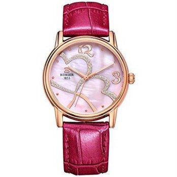 [macyskorea] Binger BINGER Womens Mother Pearl Dress Watch Rose Gold Tone With Sapphire Cr/9528975