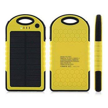 [macyskorea] Build Excellent 5000mAh Solar Power Bank Dual USB Port Portable Outdoor Solar/9194003