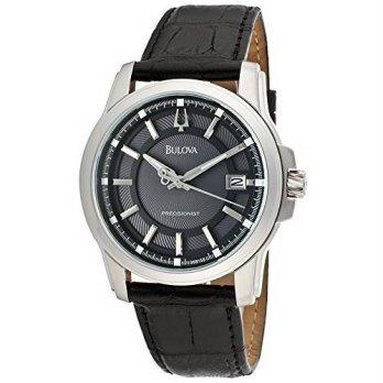 [macyskorea] Bulova Mens 96B158 Langford Black Genuine Leather Watch/9530365