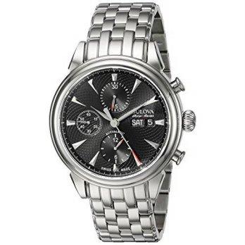 [macyskorea] Bulova Mens Gemini Swiss Automatic Stainless Steel Casual Watch (Model: 63C11/9529853