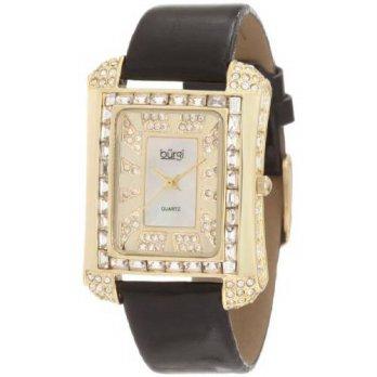 [macyskorea] Burgi Womens BUR063YG Rectangular Mother-Of-Pearl Crystal Watch/9951824