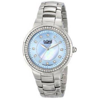 [macyskorea] Burgi Womens BUR093BU Analog Display Swiss Quartz Silver Watch/9953846