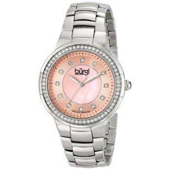 [macyskorea] Burgi Womens BUR093PK Analog Display Swiss Quartz Silver Watch/9953631