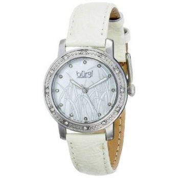 [macyskorea] Burgi Womens BUR096SSW Analog Display Japanese Quartz White Watch/9954048