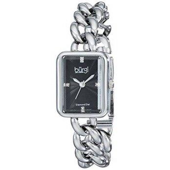 [macyskorea] Burgi Womens BUR100SSB Stainless Steel Watch with Link Bracelet/9953751