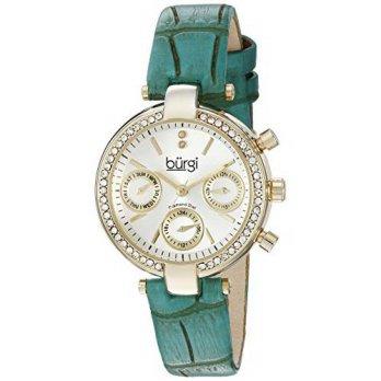 [macyskorea] Burgi Womens BUR129GN Analog Display Swiss Quartz Green Watch/9528612