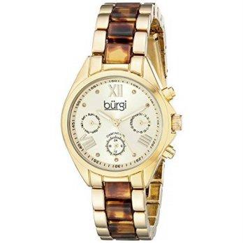 [macyskorea] Burgi Womens BUR130YG Analog Display Swiss Quartz Two Tone Watch/9951505